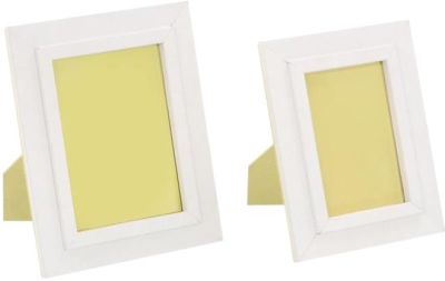 Photo Frames Frame JOHN-RICHARD White Set 2 Leather