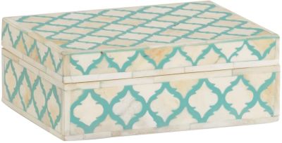 Jewelry Box Bone Inlay Wood