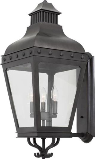 Wall Sconce KALCO WINCHESTER Classic Tapered Frame 3-Light Powder-Coated Aged