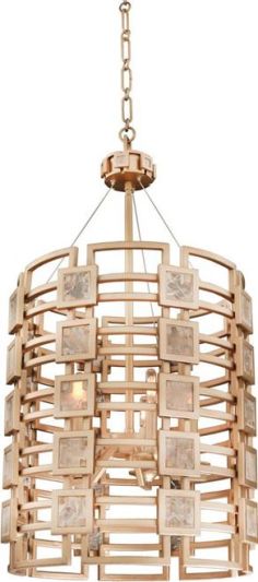 Pendant Light KALCO METROPOLIS Art Deco Deco/Mid-Century Modern 5-Light Gold