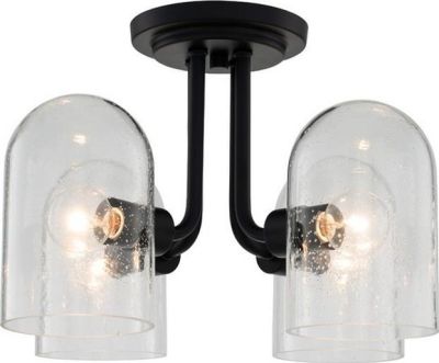 Semi-Flush Ceiling Light KALCO CUPOLA Farmhouse Chic Dome Shade 4-Light Matte