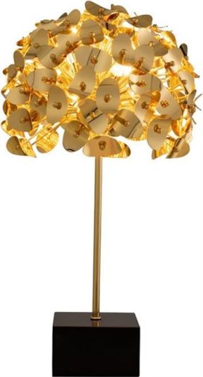 Table Lamp KALCO ASTER Casual Luxury 3-Light Gold Metal Dry Rating Shades