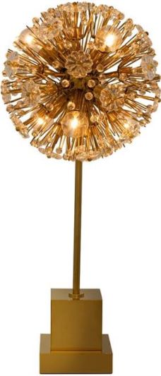 Table Lamp KALCO DAHLIA Casual Luxury 6-Light Gold Shades Included Dry Rating