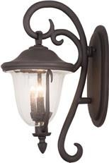 Wall Sconce KALCO SANTA BARBARA Gothic 4-Light Large Textured Matte Black Clear