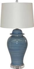 Table Lamp Temple Jar Colors May Vary Lake Blue Variable Ceramic Handmade