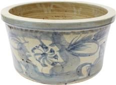 Pot SILLA Twisted Flower Blue Colors May Vary White Variable Ceramic Handmade