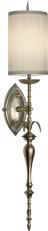 Sconce Wall Nantys Luna Bella Solid Brass Cream Pleated Shade Handmade USA