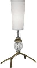 Table Lamp Maeve Luna Bella Brass Branch Base White Linen Shade HandMade USA