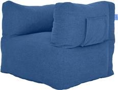 Nest Chair Lounge Round Blueberry Blue Shredded Foam Microfiber Zipper Closure