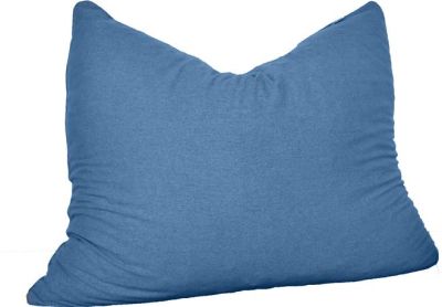 Nest Chair Lounge Rectangular Sky Blue Microfiber Shredded Foam Removable Cover