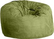 Nest Chair Lounge Round Apple Green Shredded Foam Microfiber Zipper Closure