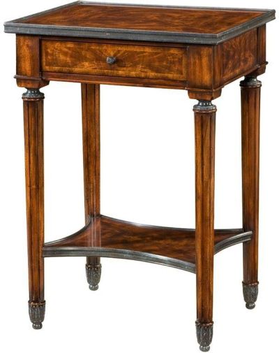 Lamp Table End Side THEODORE ALEXANDER ESSENTIAL TA Regency Concave Undertier