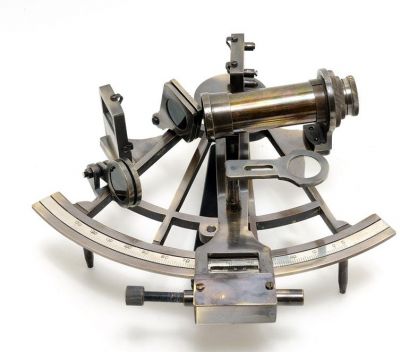 Large Sextant Nautical Wood Box OM-127