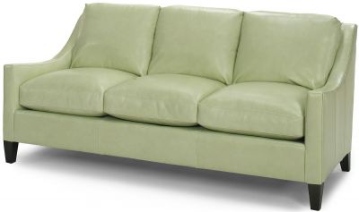 Leather Sofa, Classic Chic, Top Grain Leather, Wood, Hand-Crafted USA