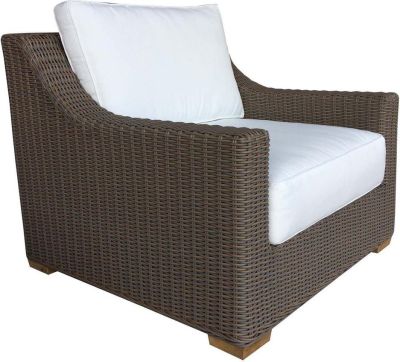 Lounge Chair PADMAS PLANTATION NAUTILUS Powder-Coated All-Weather Wicker