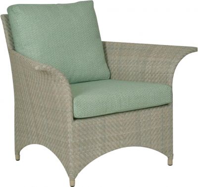 Lounge Chair WOODBRIDGE VENTANA 20th C American Floral Gray Powder-Coated
