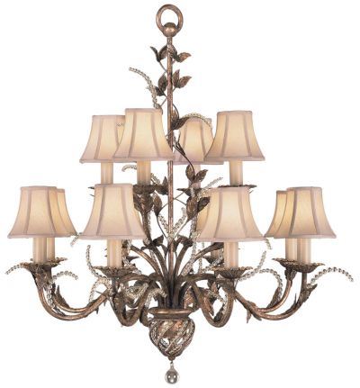 MIDSUMMER NIGHTS DREAM Chandelier 12-Light Moonlit Patina Moon-Dusted Bronze