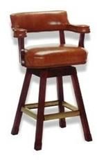 Bar Stool Traditional Traditional Wood Leather Wood Leathe MK-11