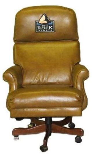 Chair Executive Wood Leather Removable Leg Hand-Crafted MK-122