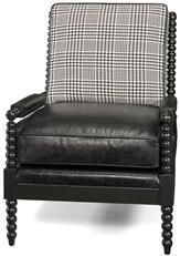 Accent Accent Chair Chair Traditional Traditional Wood Leather Wood MK-148