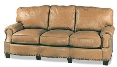 Sofa Traditional Traditional Wood Leather Wood Leather Removab MK-206