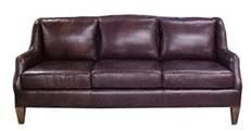 Leather Sofa, Top Grain Leather, Wood, Hand-Crafted, Custom Options
