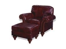 Ottoman Wood Leather Removable Leg Hand-Crafted MK-272