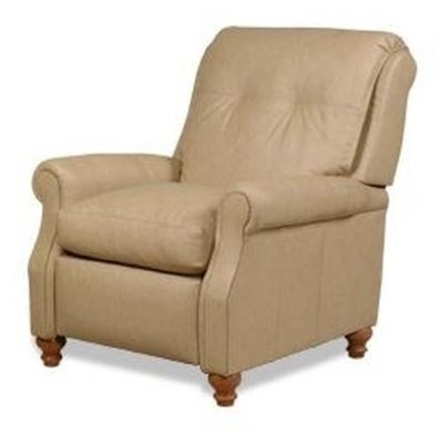 Elegant Recliner Chair, Top Grain Leather,Wood, Hand-Crafted USA, Customize!