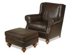 Ottoman Traditional Antique Avocado Poly Fiber Seat Fill Leather Hand-Crafted