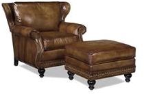 Ottoman Wood Leather Removable Leg Hand-Crafted MK-425