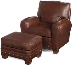 Ottoman | Brown, Hand-Crafted, Upholstered