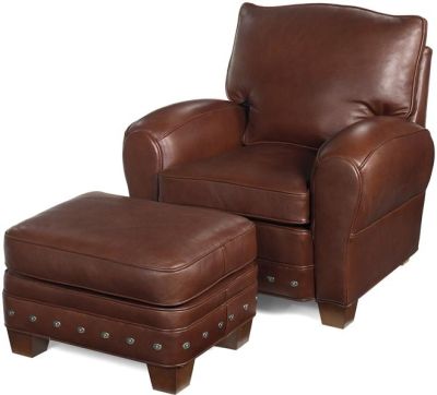 Ottoman | Brown, Hand-Crafted, Upholstered