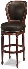 Bar Stool Traditional Traditional Wood Leather Wood Leather MK-5