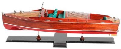Model Motorboat Like Chris Craft Painted OM-23