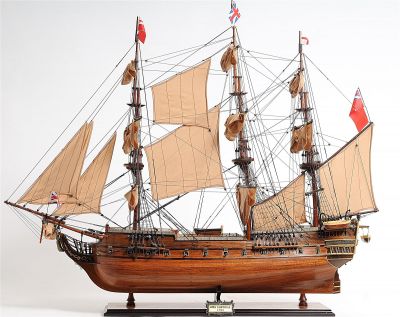 Model Ship Traditional Antique HMS Surprise Boats Sailing Wood Exotic