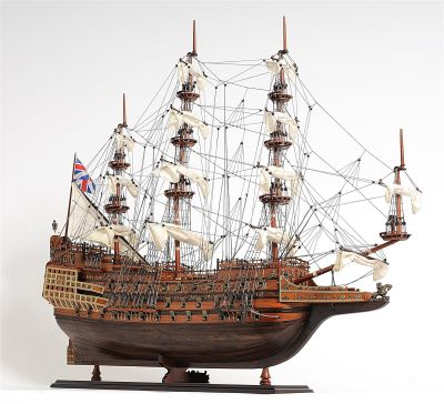 Model Ship Traditional Antique Sovereign of the Seas Boats Sailing Western Red