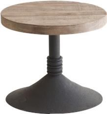 Coffee Table Cocktail SADIE Medium Gray Distressed Iron Reclaimed Pine