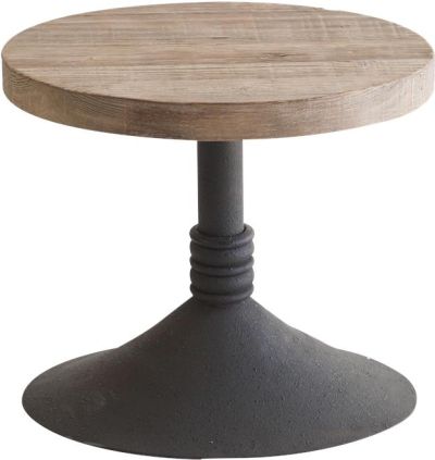 Coffee Table Cocktail SADIE Medium Gray Distressed Iron Reclaimed Pine