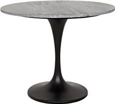 Bistro Table LAREDO 36-In Black Marble Metal