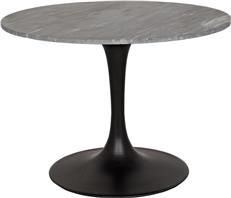 Bistro Table LAREDO Black Marble Metal