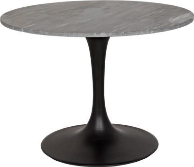 Bistro Table LAREDO Black Marble Metal