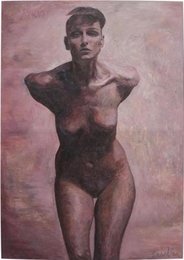 Painting Naked Girl Nudes Canvas Framed