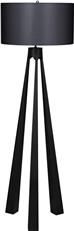Floor Lamp LORE 1-Light Black Metal Shades Included Medium E26 Type A 60W