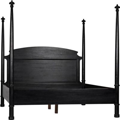 Bed NEW DOUGLAS King Hand-Rubbed Black Mahogany
