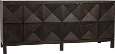 Sideboard QUADRANT Ebony Black Walnut 3 -Door