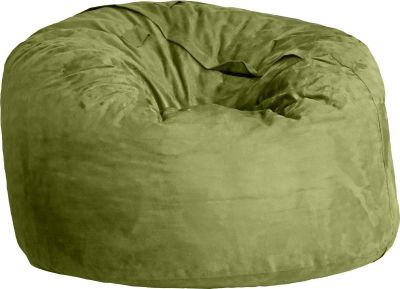 Nest Chair Lounge Round Apple Green Shredded Foam Microfiber Zipper Closure