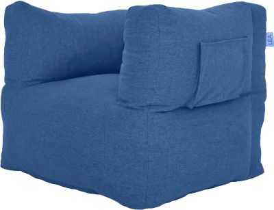 Nest Chair Lounge Round Blueberry Blue Microfiber Shredded Foam Air Dry Spot