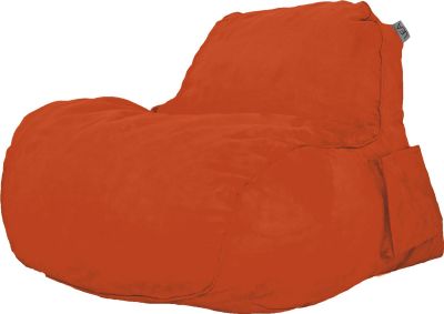 Nest Chair Lounge Sunset Orange Microfiber Shredded Foam Removable Cover Zipper