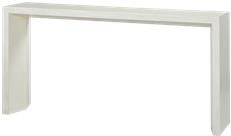Console Table Drift White Gray Distressed Acacia Dramatic Modern Chunky