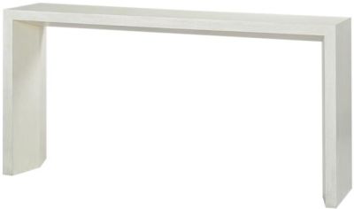 Console Table Drift White Gray Distressed Acacia Dramatic Modern Chunky